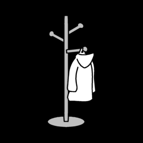 hang your coat on a hook